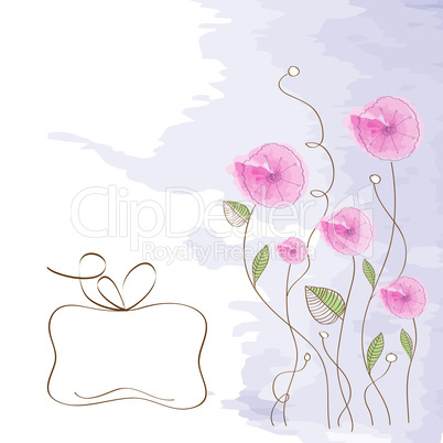 romantic flowers background