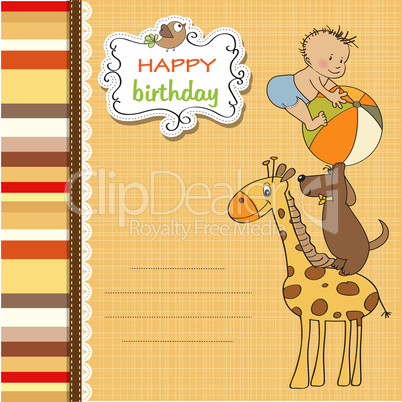 funny cartoon birthday greeting card