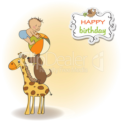 funny cartoon birthday greeting card