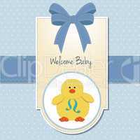 new baby boy welcome card
