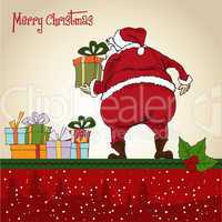 Santa Claus, Christmas greeting card