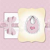 new baby girl announcement card