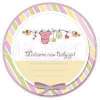 baby girl shower card