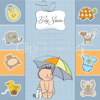 baby boy shower card