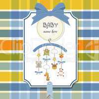 welcome baby announcement card