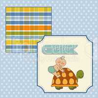 funny baby boy announcement card