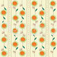 seamless pattern background with flowers