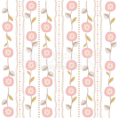 seamless pattern background with flowers