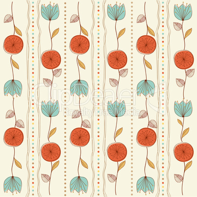 seamless pattern background with flowers