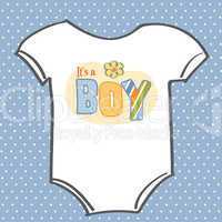 baby boy announcement card