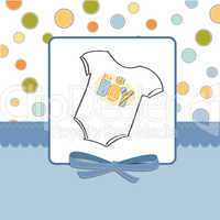 baby boy announcement card