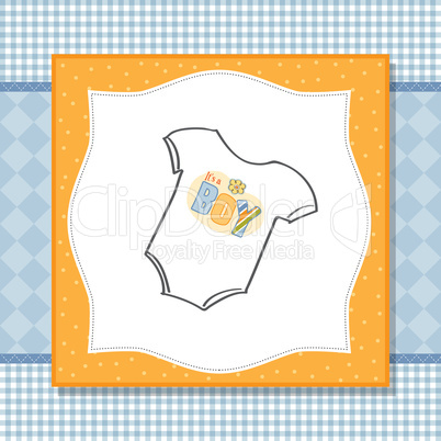 baby boy announcement card