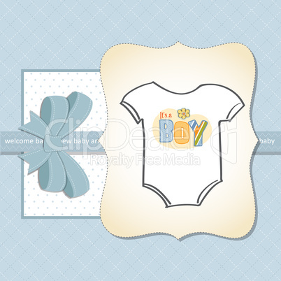 baby boy announcement card