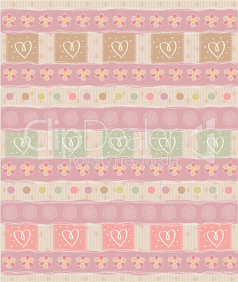 Beautiful and vintage seamless background