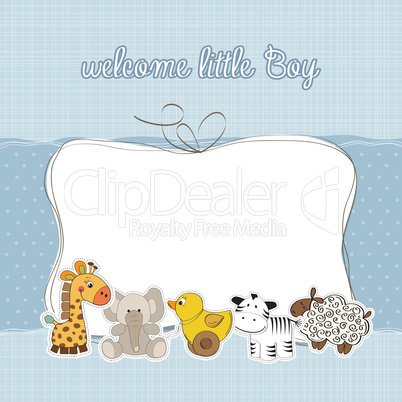 baby boy shower card