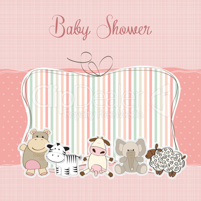 baby girl shower card