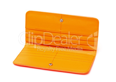 New Orange Leather Wallet