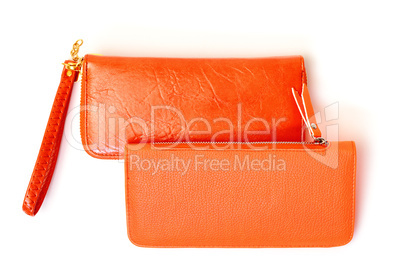 New Orange Leather Wallets