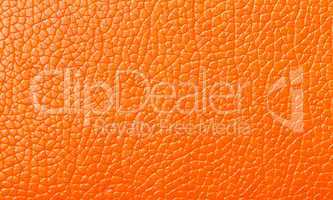 Orange Leather texture, backdrop