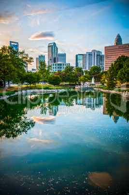 Skyline of Uptown Charlotte, North Carolina.