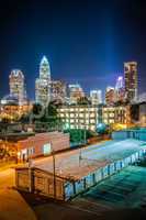 Charlotte City Skyline night scene
