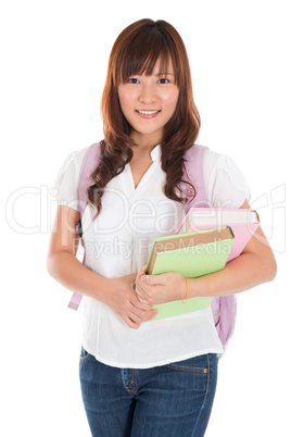 Asian female college student