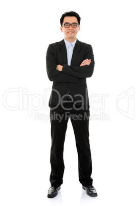 Asian business man full body