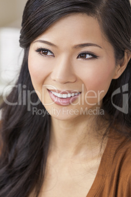 Beautiful Chinese Oriental Asian Woman Smiling