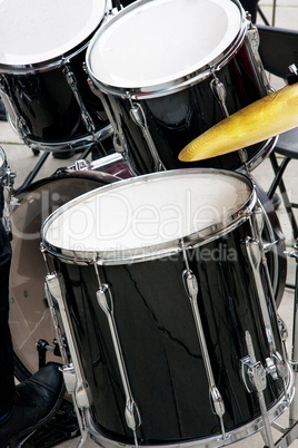 Drums in use