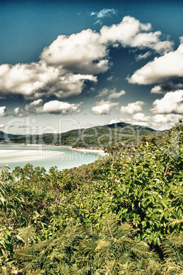 Whitehaven beach lagoon at national park queensland australia tr