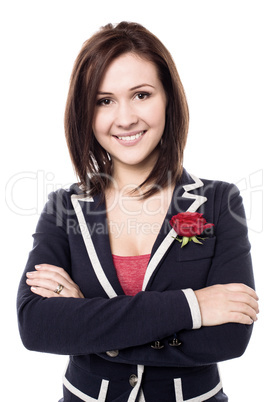 Attractive young woman with a radiant smile