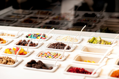 Colorful toppings to add extra flavor