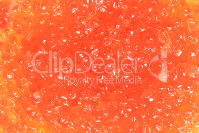 background with red caviar
