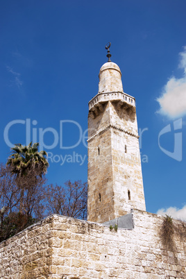 Minaret in the Old City of Jerusalem