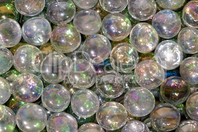 iridescent glass beads