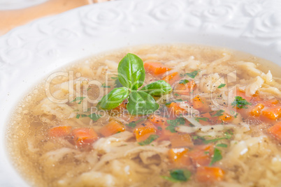 gemüsesorten nudel suppe