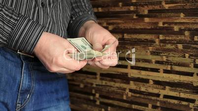 Businessman Counting Money.
