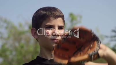 Sport, baseball and kids, happy children playing at summer camp