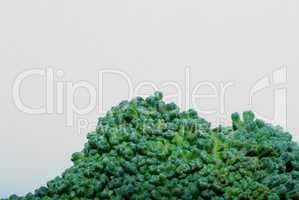brokoli auf weiss makro