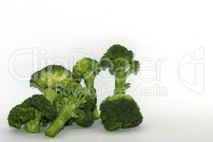 frischer brokoli auf weiss