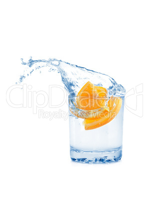 orange in glass