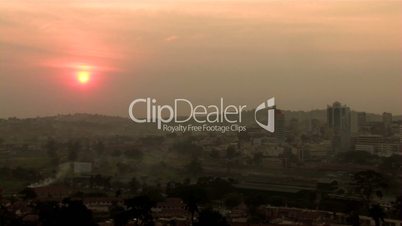 Sonnenuntergang Kampala