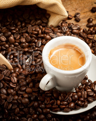 Hot espresso cup