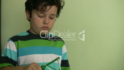 Child playing his toy