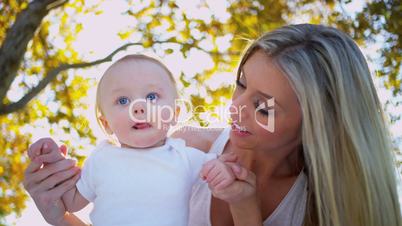 Young Child Practicing First Steps