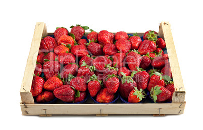 Strawberries in box