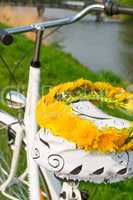 Bikes and lei flower wreath