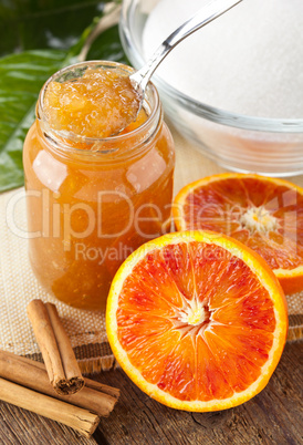 Orange homemade jam