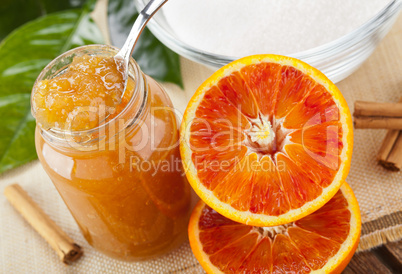 Orange homemade jam