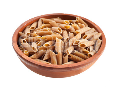Wholemeal penne italian pasta